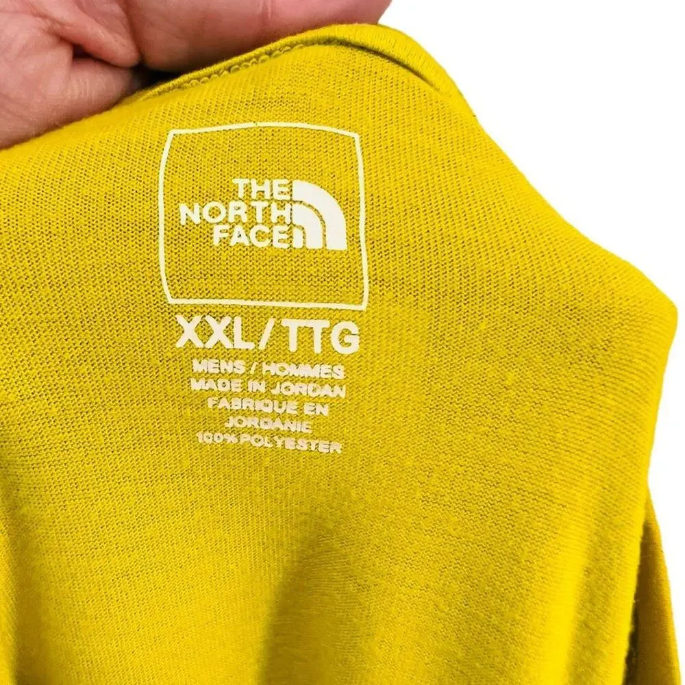 The North Face Long Sleeve FlashDry Crew Olive Yellow Men's XXLarge